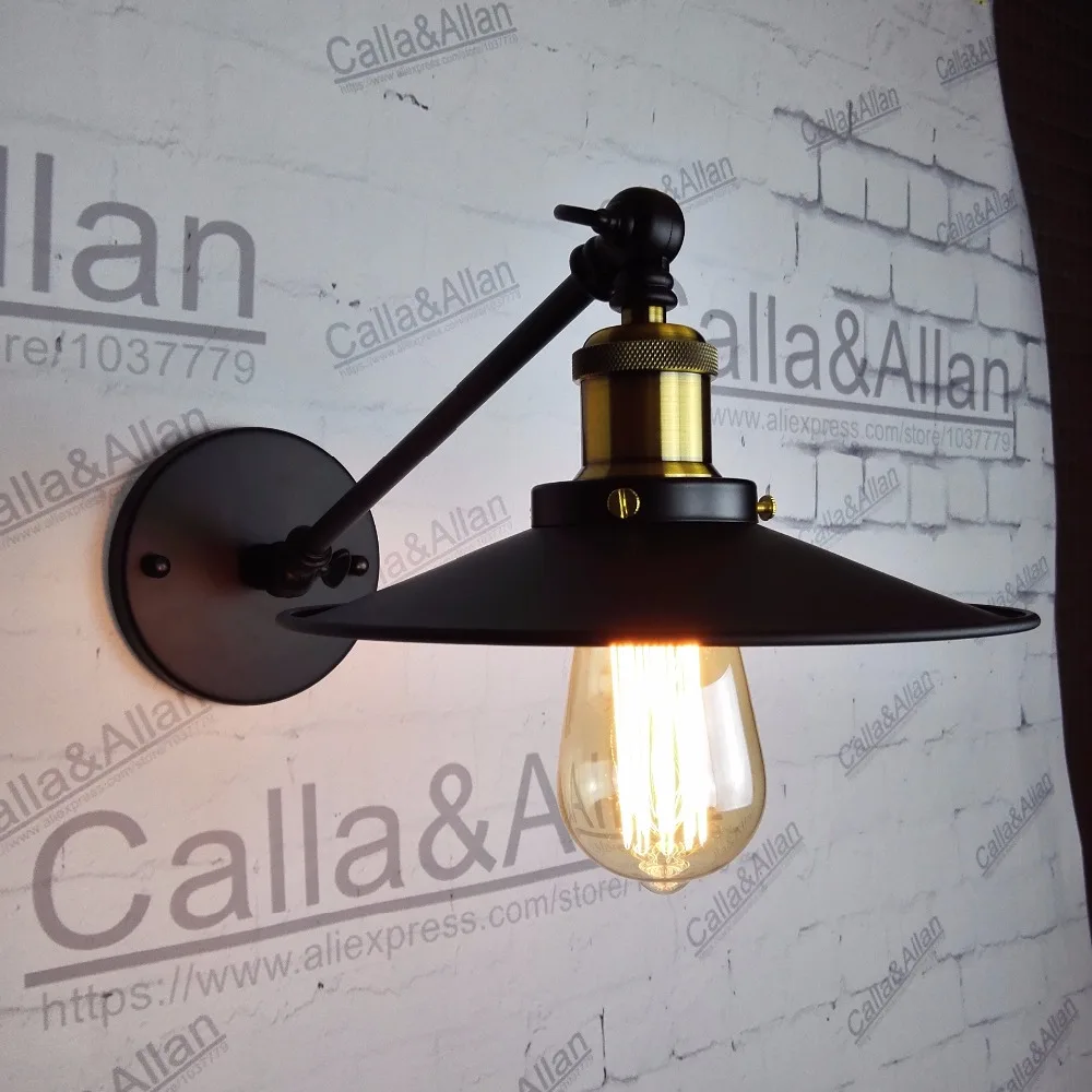 Качающийся кронштейн бра лампы с длинной ручкой промышленный шарнирный латунный