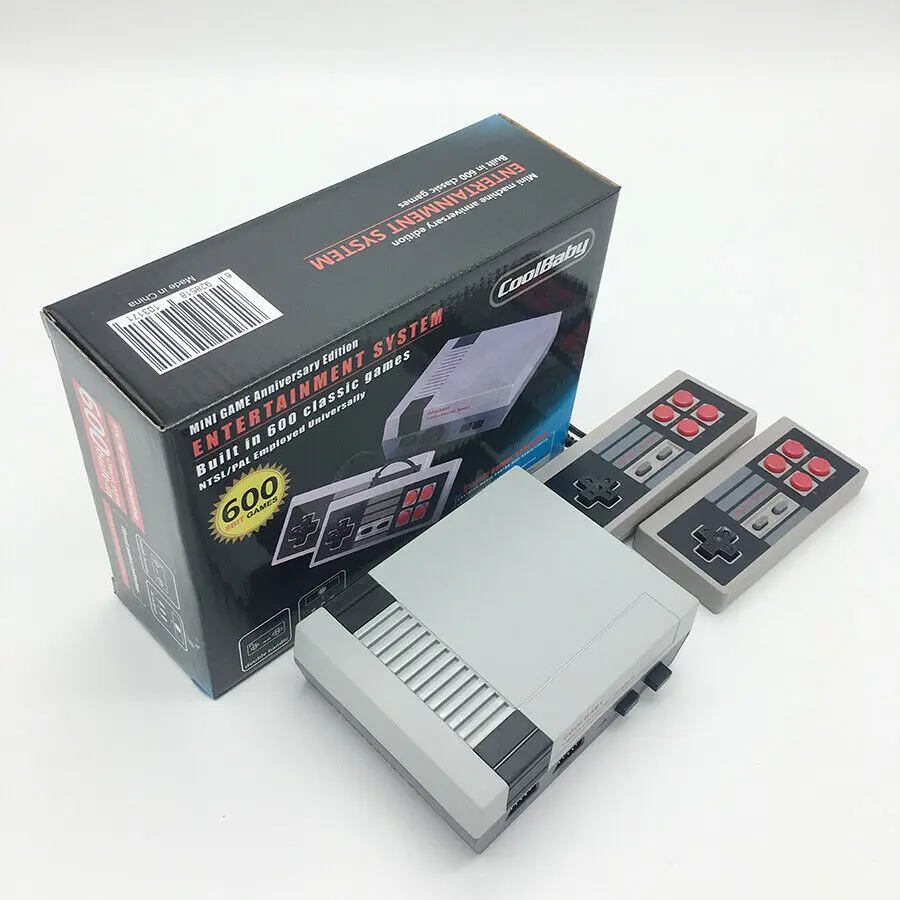 Ретро игровая консоль AV/HDMI NES Mini Classic Edition 2 встроенных контроллера 600 классических