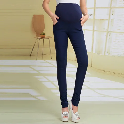 Navy Blue Emotion Moms; брюки для беременных и капри; брюки для будущих мам; брюки для беременных женщин; брюки для беременных; Gestante Pantalones - Цвет: Navy Blue