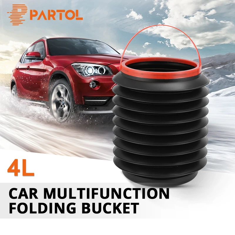 Partol 4L Ёмкость автомобиля складное ведро воды рыбалка кемпинг открытый авто