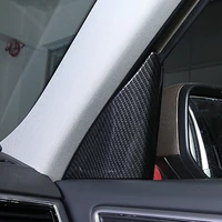 abs chromecarbon fibre for teramont atlas 2017 2018 car accessories interior a pillar speaker horn ring cover trim sticker