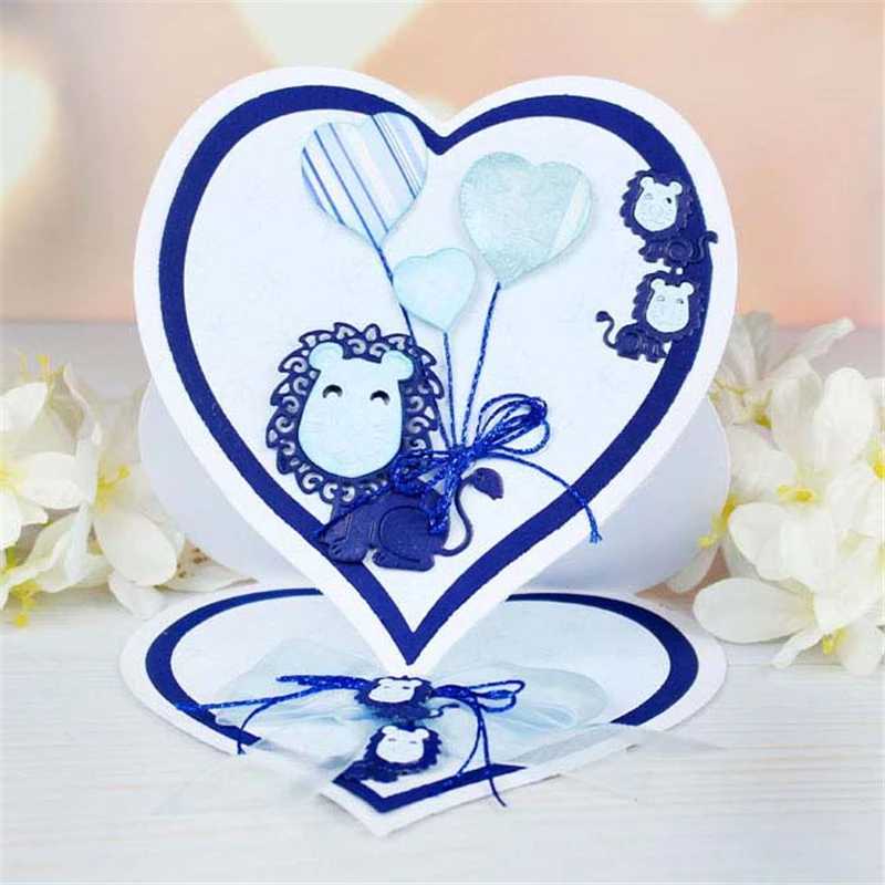 GJCrafts милый Лев элемент металла резки штампы Новый 2019 для животных Скрапбукинг