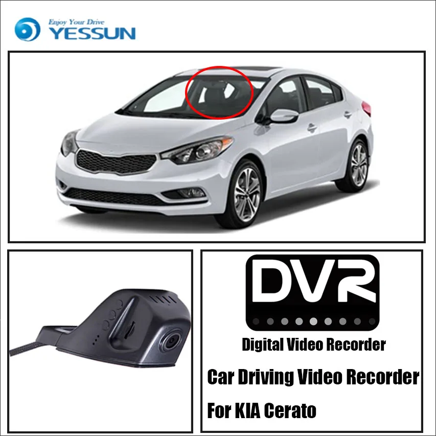 YESSUN для KIA Cerato Автомобильная фронтальная камера iPhone Android APP функция управления/DVR