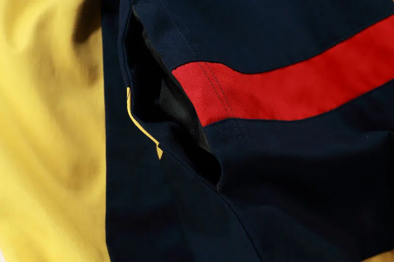 Винтаж лоскутное ветровка для мужчин водостойкие красочные уличная хип хоп Varsity весенние куртки пальто для будущих мам