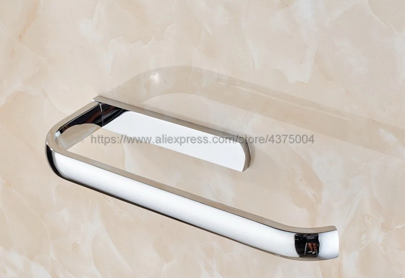 Полированное хромированное настенное кольцо для полотенец держатель банных