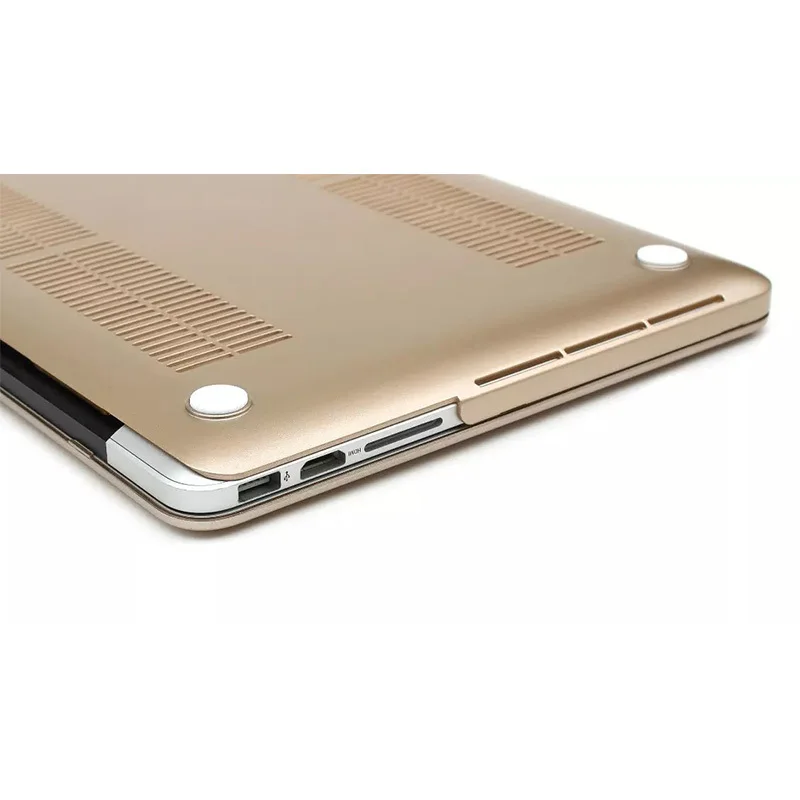 Жесткий Чехол для ноутбука Macbook pro 15 retina матовый металлический цветной чехол из