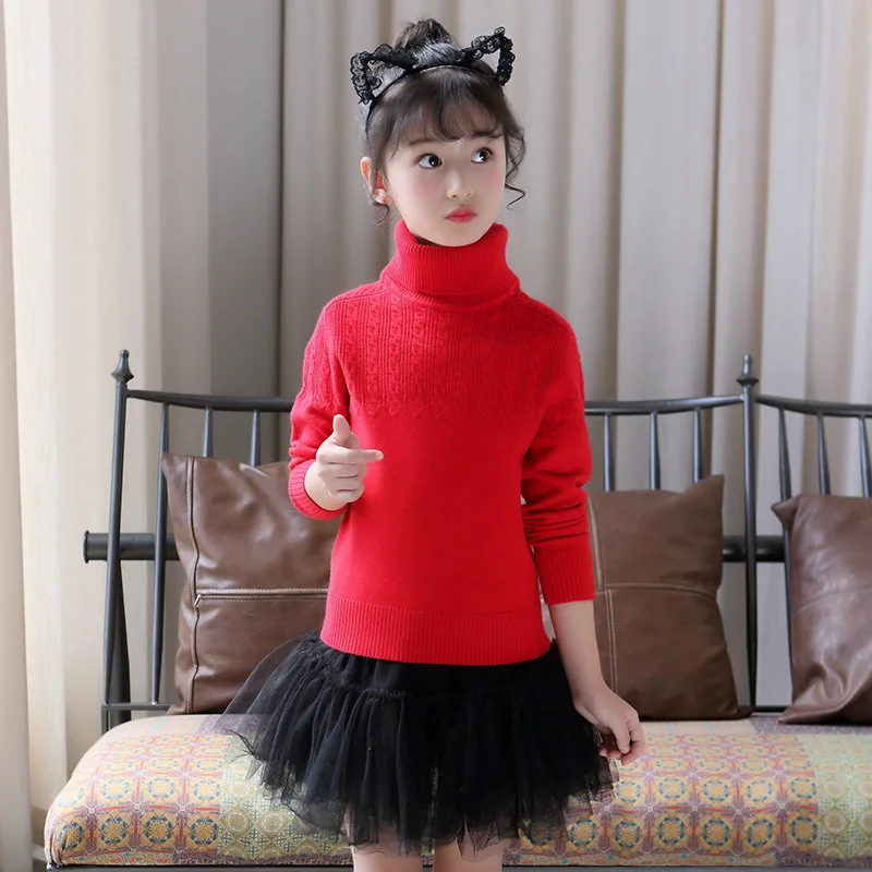 Новинка 2019 теплый зимний детский свитер детская одежда Детские свитера с высоким