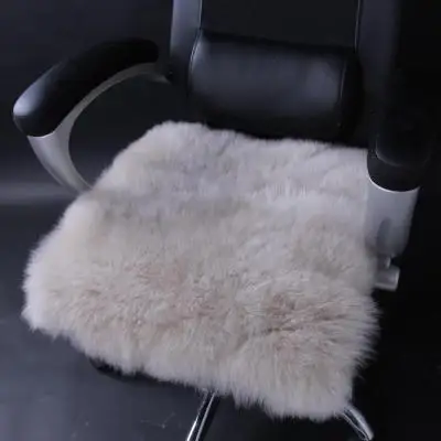 

Aussie fur cushion wool fur office chair cushion dining chair pad boss chair cushion custom made