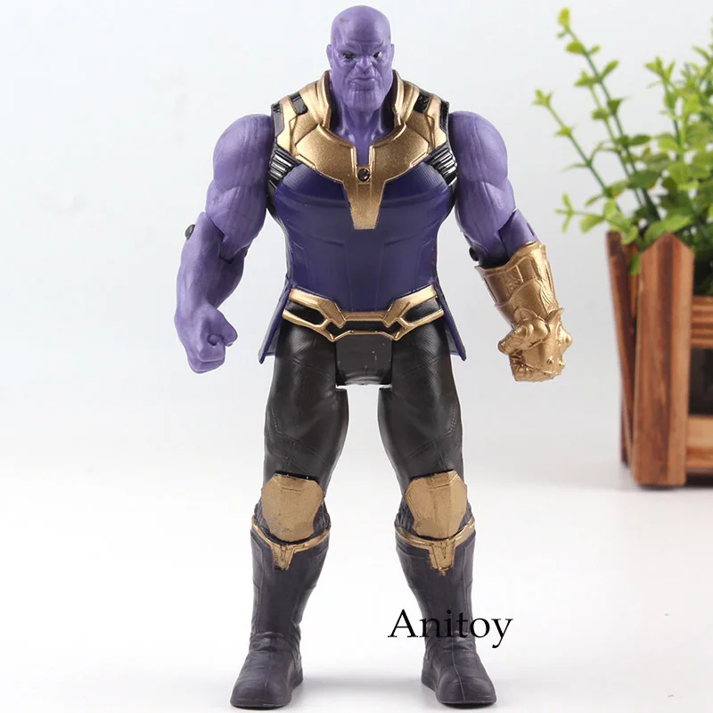 Фигурка Marvel Мстители 3 Бесконечность война фигурка танос ПВХ Мстители Бесконечность война фигурка танос Коллекционная модель игрушки светильник