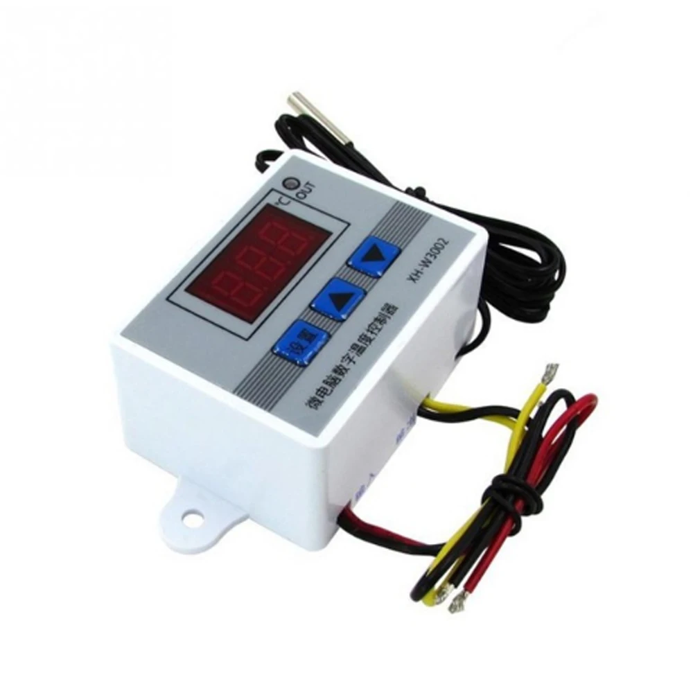 Цифровой светодиодный микрокомпьютер с контролем температуры XH-W3002 DC 12V