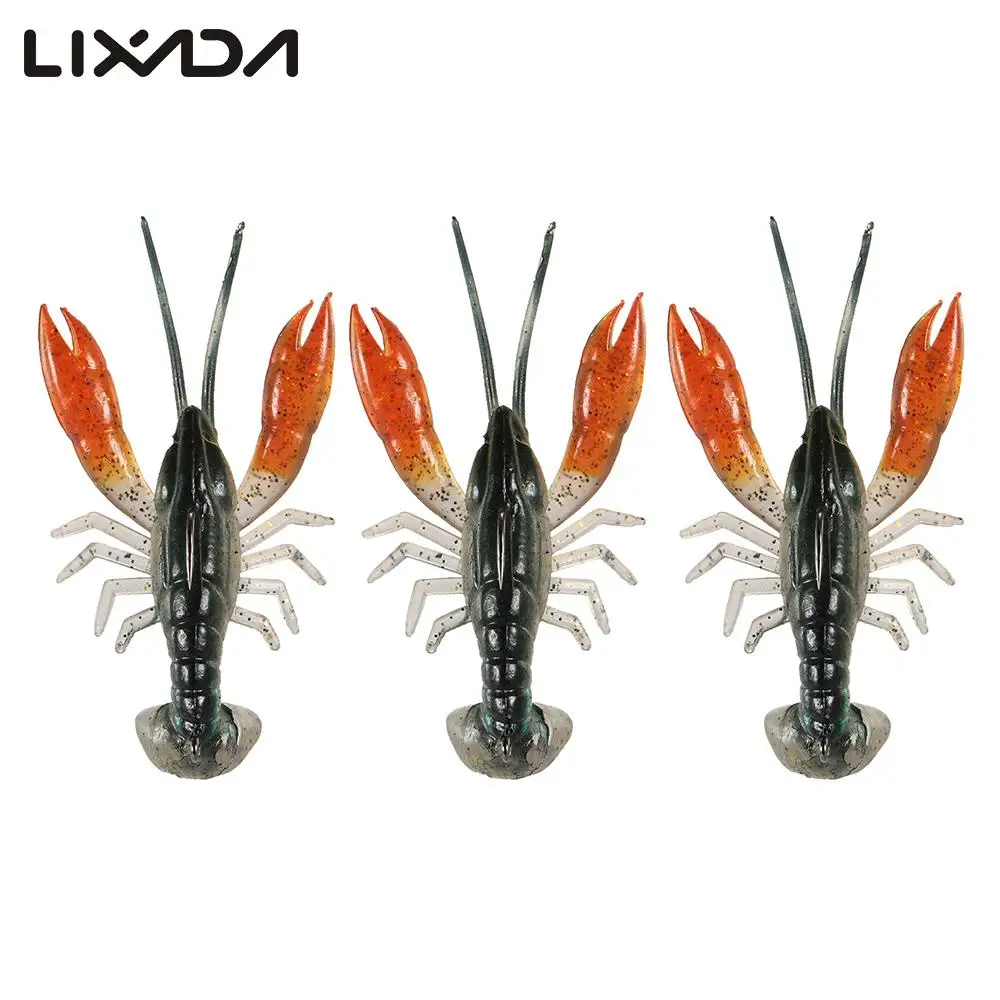 Lixada 8 см/14 г рыболовная приманка мягкие раки реалистичные креветки Crankbait