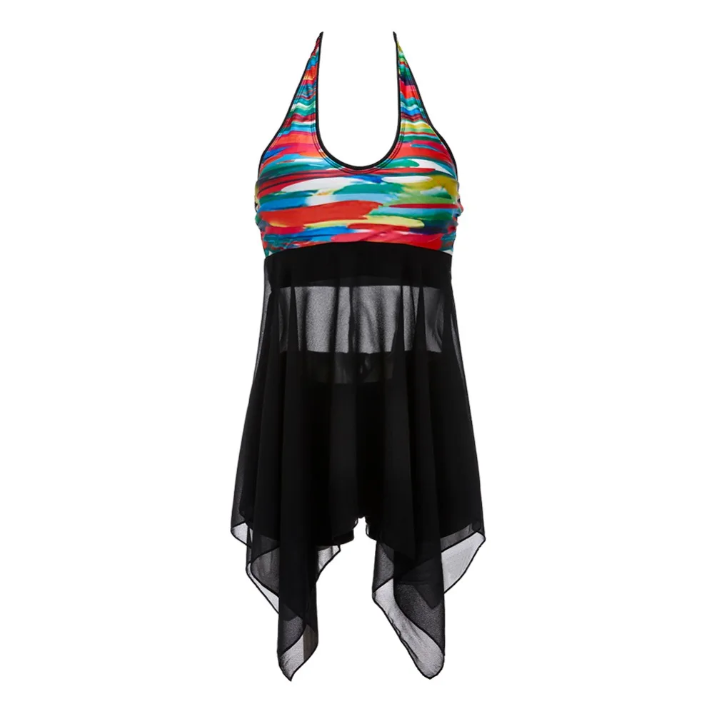 Лето большой груди пикантные женские купальники плюс размер Tankinis Набор пляжное