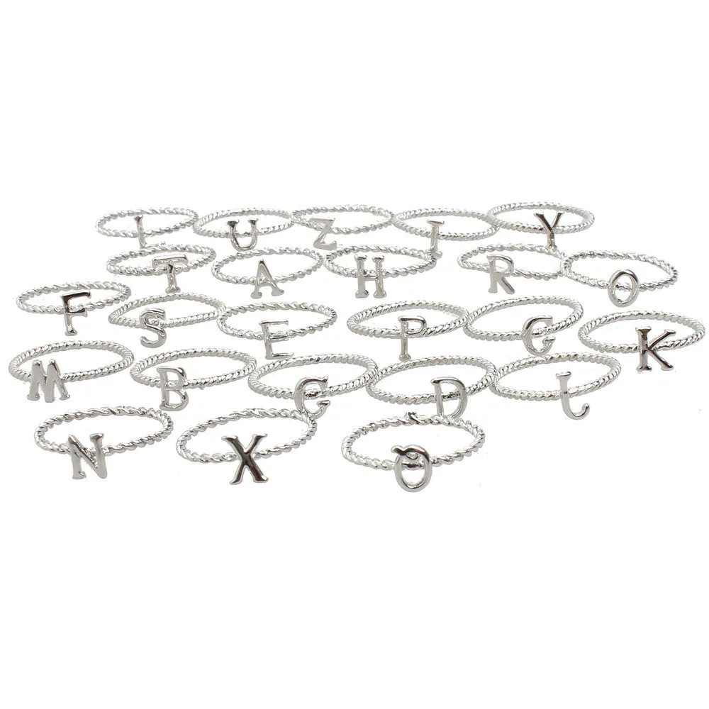 Кольца в виде букв дневного алфавита|fashion rings|name ringring fashion |