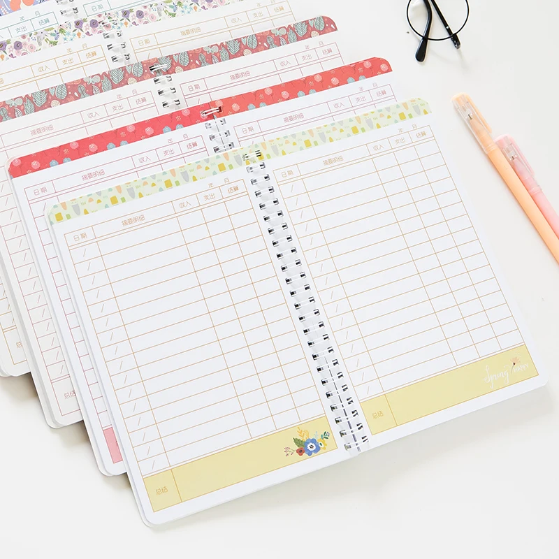 Креативная семейная записная книжка милая Корейская Цветочная катушка