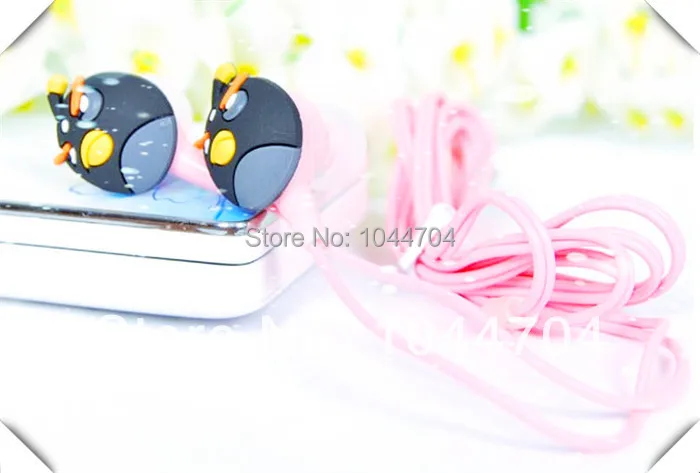 Wholesale 10 pcs Anime Bird Headphone fone de ouvido wired MP3 player mobile phone music headphones Gift for kids &amp girls | Электроника