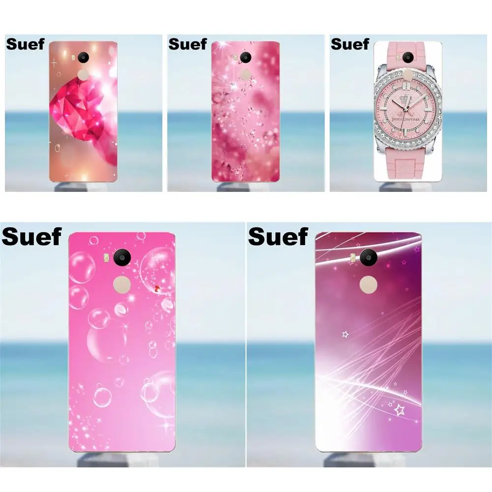 Suef розовые блестящие милые чехлы из ТПУ для Xiaomi Redmi 4 3 3S Pro Mi3 Mi4 Mi4i Mi4C Mi5 Mi5S Mi Max Note 2 |