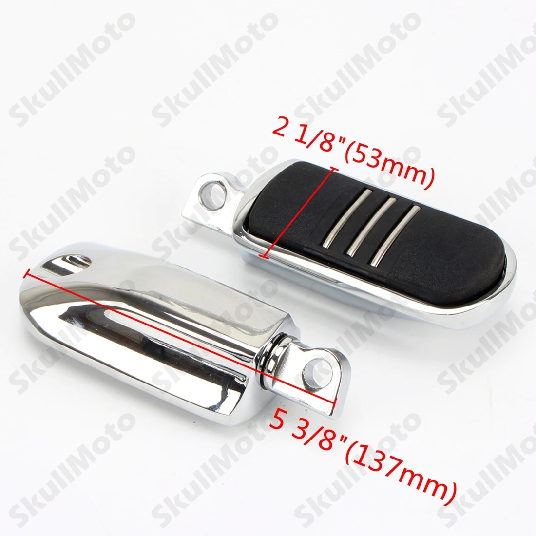 

Motorbike Parts Chrome Motorcycle 1.5" Engine Guard Highway Streamliner Aluminum Foot Pegs Mounts Clamp