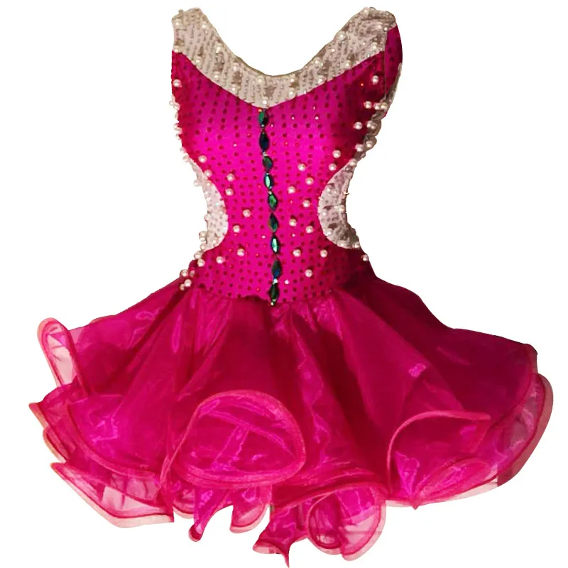 

New Arrival Latin Dance Dress For Girls Backless Tango Cha Cha Salsa Samba Competition Dresses Rumba Performance Clothes DC1493