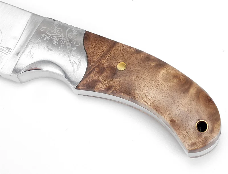 KKWOLF нож для охоты в Североамериканском стиле с фиксированным лезвием кемпинга 440C