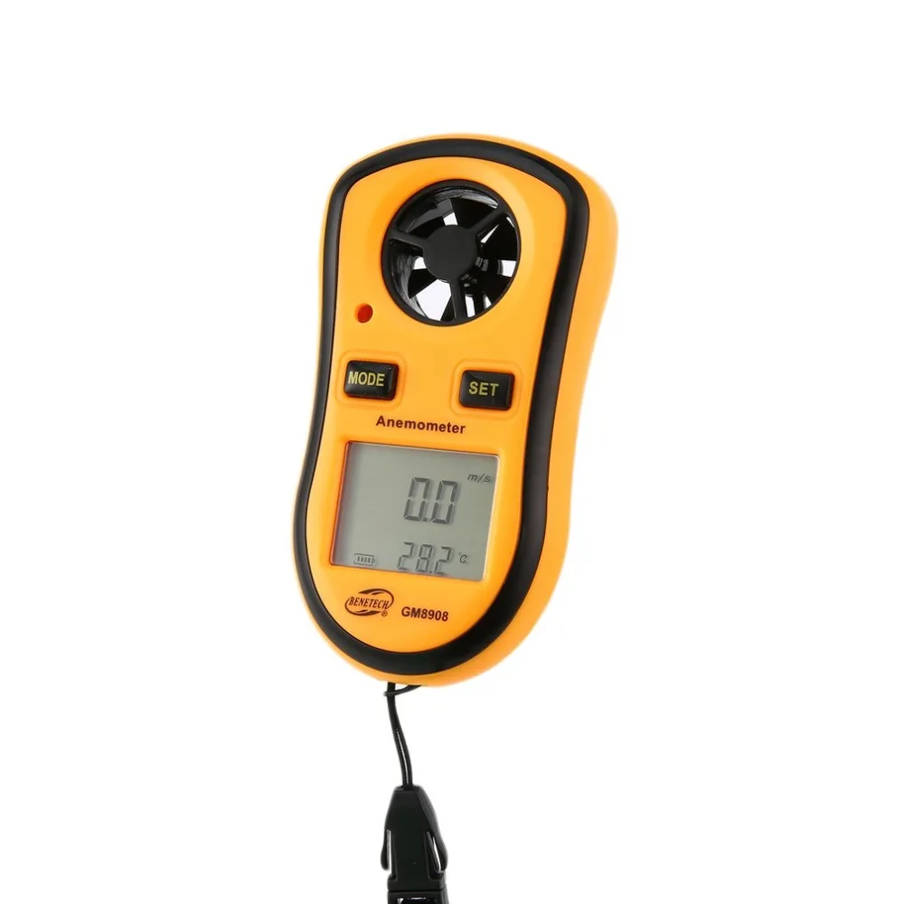 Benetech GM8908 цифровой анемометр термометр Ветер воздуха Скорость Калибр метр Windmeter