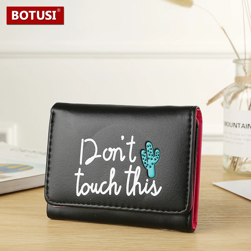 2019 женские кошельки милый кактус короткий кошелек для монет Сумки денег