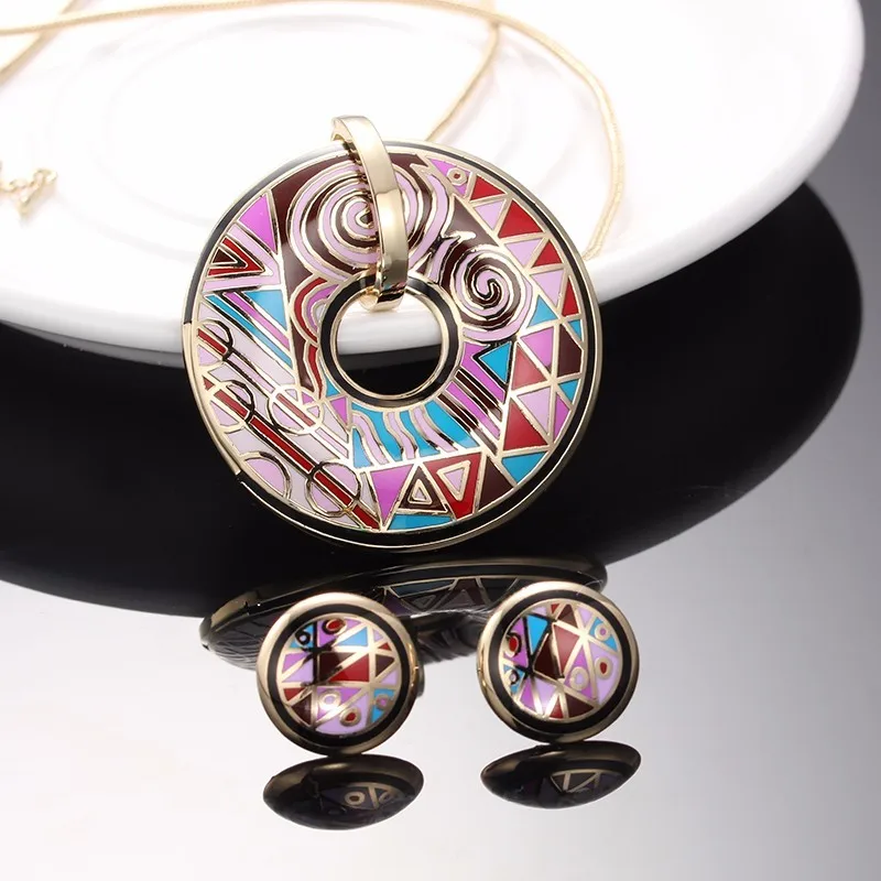 Комплект из колье и серёг нержавеющей стали|necklace earring|luxury jewelry setfashion set |