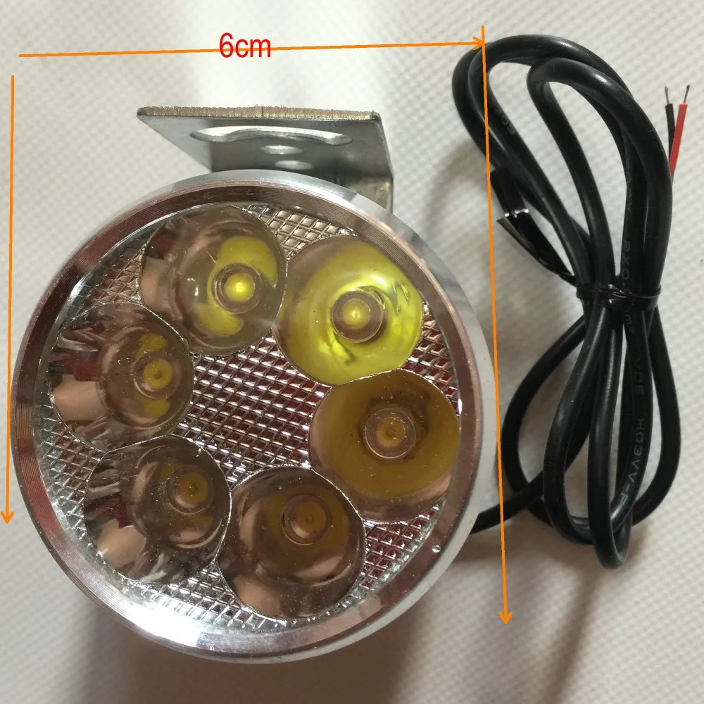 Светодиодный няя светодиодная фара 6 лампочек 12-80 в для электромотоцикла скутера