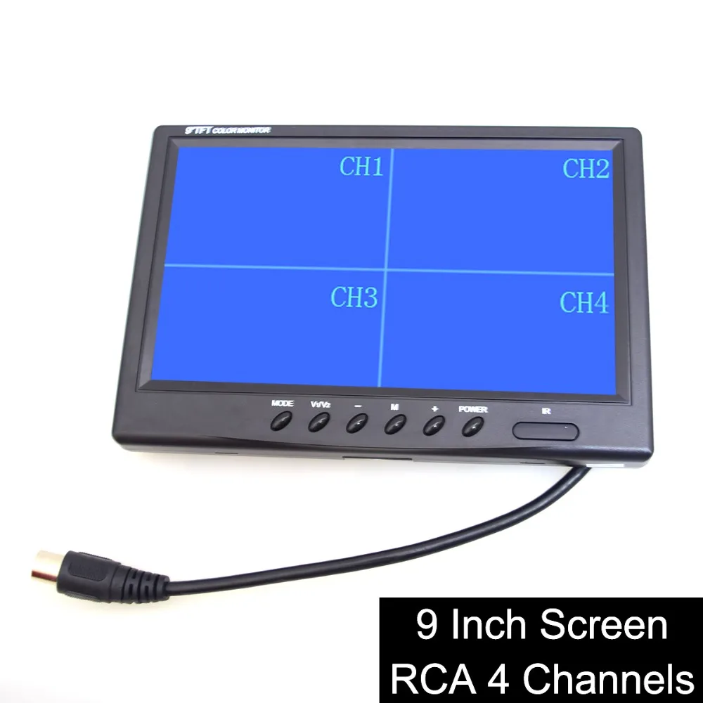 9 &quotTFT LCD четырехъядерный сплит-монитор для автомобильного грузовика