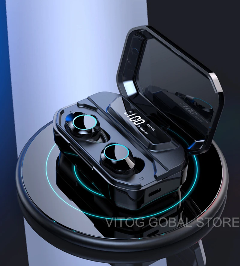 G02, TWS, настоящие беспроводные наушники, спортивные, 5,0, Bluetooth наушники, IPX7, водонепроницаемые, с микрофоном, 3500 мА/ч, зарядное устройство, внешний аккумулятор для huawei