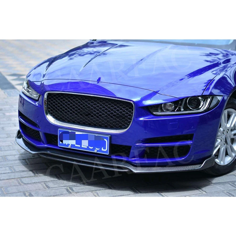 Передний спойлер XE из углеродного волокна сплиттер для Jaguar Sedan 4Door 2015 2018 двойной