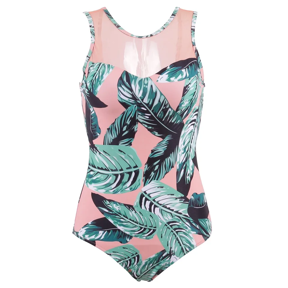 Сексуальный слитный купальник TCBSG 2019 пуш ап женский бандажный с принтом пляжная