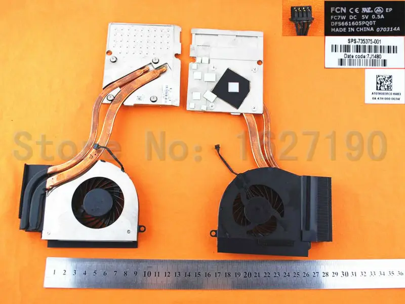 Новый охлаждающий вентилятор для ноутбука HP 17 3 &quotZBOOK (радиатор) VBL20 735375 001 кулер