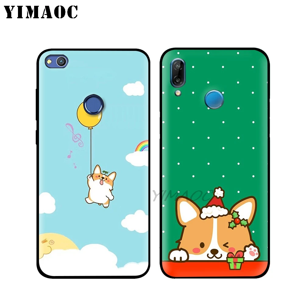YIMAOC собака корги щенок мягкий чехол для huawei P30 P20 Pro P10 P9 P8 2015 2017 P Smart плюс Z 2019 Nova 5i 4 3