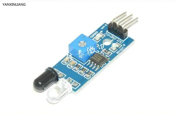 5pcs Infrared barrier Module car obstacle avoidance sensors Black Line Identify adjustable distance | Электронные компоненты и