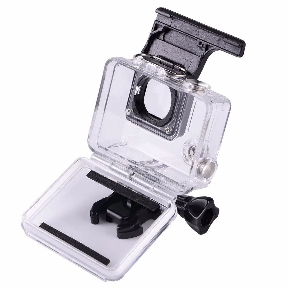 Suptig для GoPro Водонепроницаемый Корпус чехол для GoPro Hero 4 Hero 3+ Hero 3 Подводные защитный бокс для Go Pro интимные аксессуары