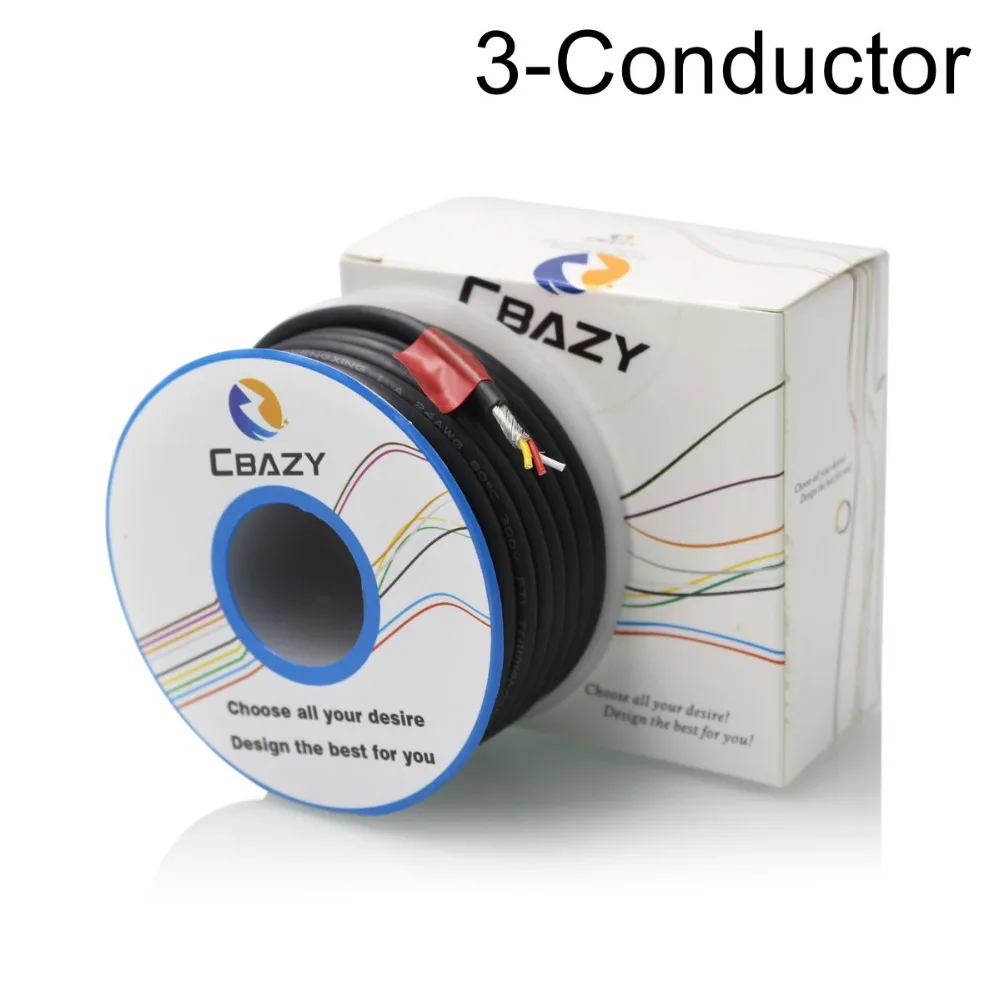 3C-Grey-6M-UL 2547 24 AWG многожильный контрольный кабель медный провод экранированный