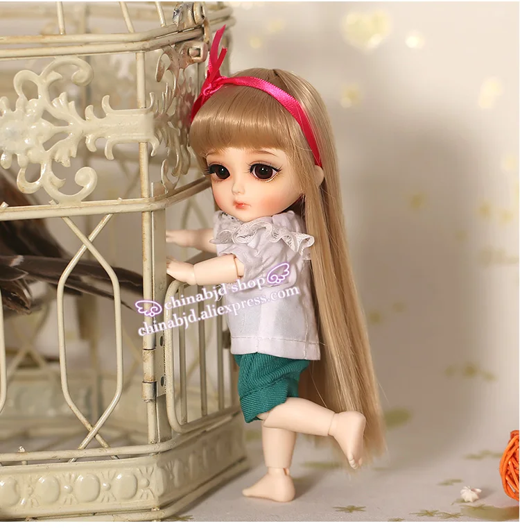 BJD/одежда 1/8 г.; белая футболка принцессы и шорты; милый и милый костюм для лати желтого цвета; YF8-12; Аксессуары для кукол