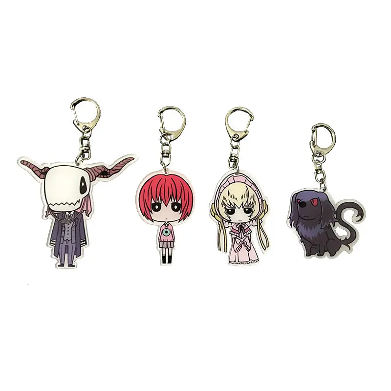 Chise & Elias Ainsworth милый аниме брелок Mahoutsukai No Yome Hatori акриловый кулон с жетоном