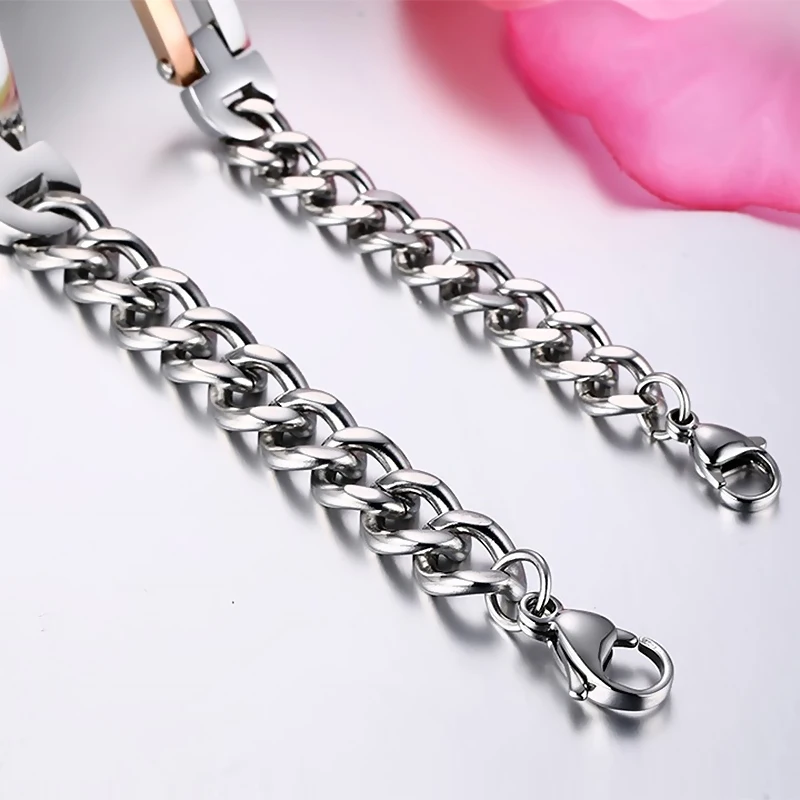 Браслет Infinity из нержавеющей стали для мужчин и женщин браслет возлюбленной