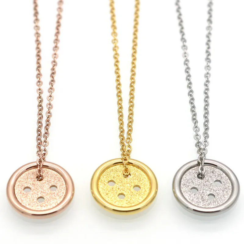 Колье из нержавеющей стали Lucky Pinocchio золотая цепочка розового золота с круглыми