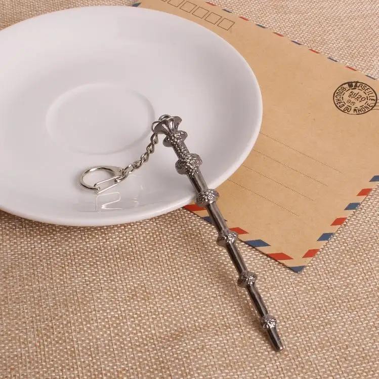 8 Hp Potter, волшебная палочка, винтажное ожерелье, подвеска, металлический брелок, классический Кубок Огня, игрушечные фигурки, брелок для ключей для фанатов, подарки - Цвет: 8