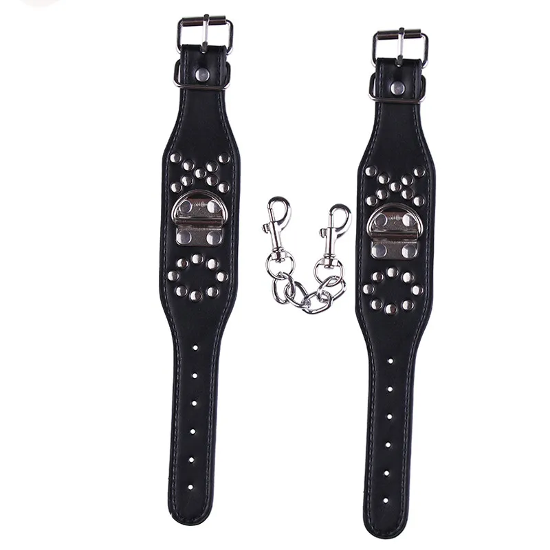 Sex Bondage Adult game handcuffs+ankle Sexy Adjustable Handcuffs PU Leather Restraints Toy Tools toys | Красота и здоровье