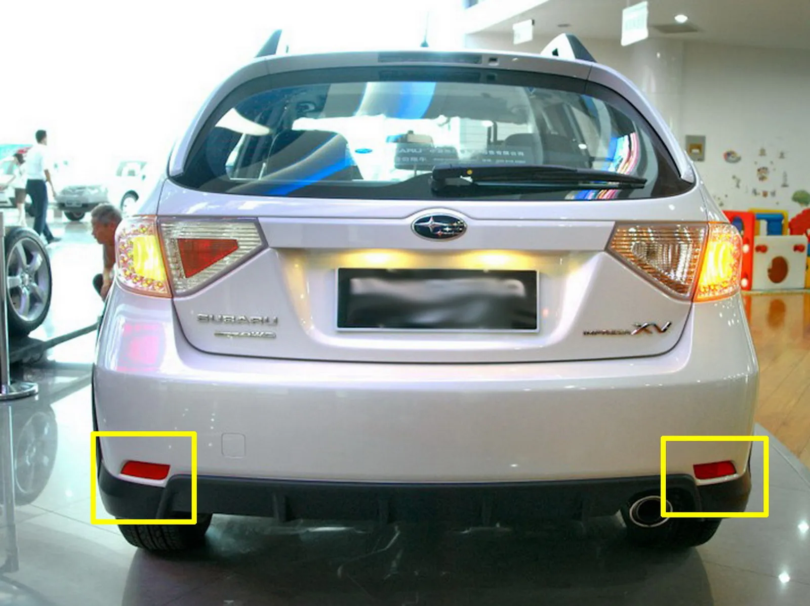 Светодиодный задний бампер ANGRONG 2X стоп сигнал для Subaru Impreza WRX STI Legacy|Фара авто в