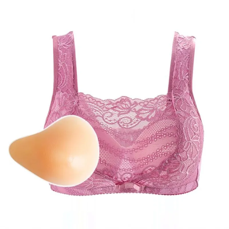 Women Bra Breast Prosthetic Silicone Underwear Female After Breast Cancer Surgery Surgical Resection No Steel Ring Bras H4641
