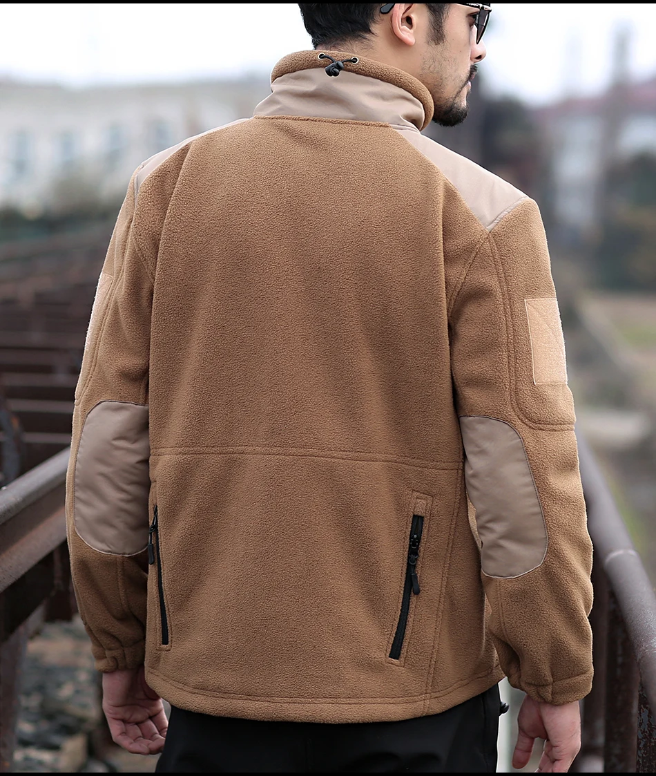 Refire gear зимняя тактическая утолщенная флисовая куртка мужская теплая полярная Военная армейская куртка пэчворк с несколькими карманами мужская верхняя одежда пальто
