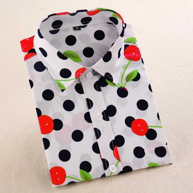 PR0040 Dioufond, женские хлопковые рубашки, модные винтажные блузки, 5XL размера плюс, рубашка, с принтом, Blusas, цветочные, женская блузка с длинным рукавом, Женский Топ - Цвет: PR0040