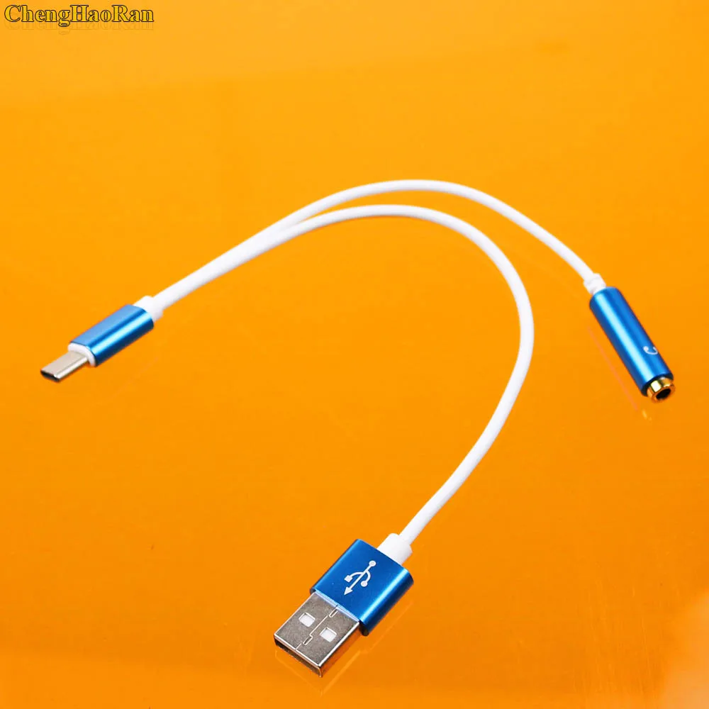 Адаптер для зарядки ChengHaoRan Mini USB Type C переходник наушников 3 5 мм с разъемом типа