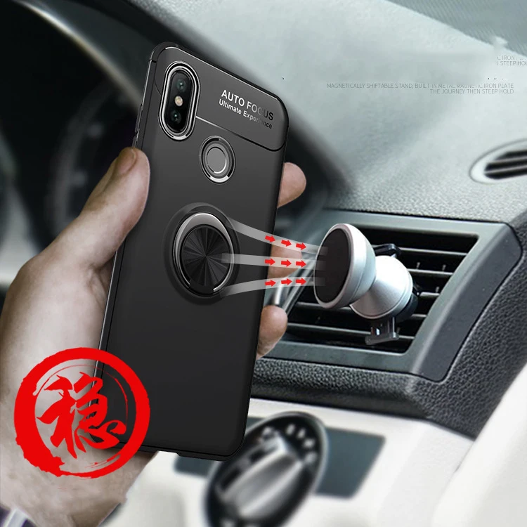 Note 6 Pro Magnetic Bracket Holder Cases for Xiaomi Redmi 5 Case Finger Ring Matte Cover Note6 Note5 Fundas |