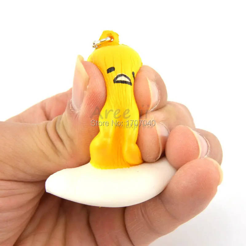 2016 Симпатичные 5 см мини squishy gudetama талисмана шаржа сладкий крем запах