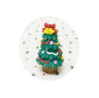11 Christmas Tree Елка и снеговик олень Сант Клаус миниатюрная фигурка декоративный волшебный сад Смола ремесло игрушка украшения TNJ087 - Цвет: 11 Christmas Tree